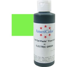 262 COLORANT ALIMENTAR ELECTRIC GREEN VERDE SOFTGEL AMERICOLOR 128GR